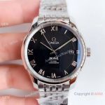 (VS Factory) Swiss Copy Omega De Ville Co-Axial Stainless Steel Black Dial 8500 Watch
